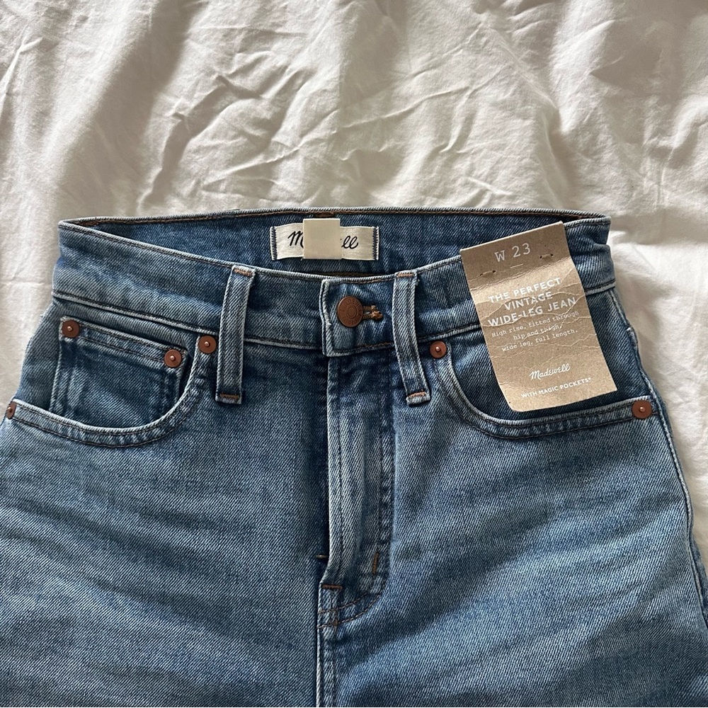 NWT Madewell Perfect Vintage Wide Leg Jeans